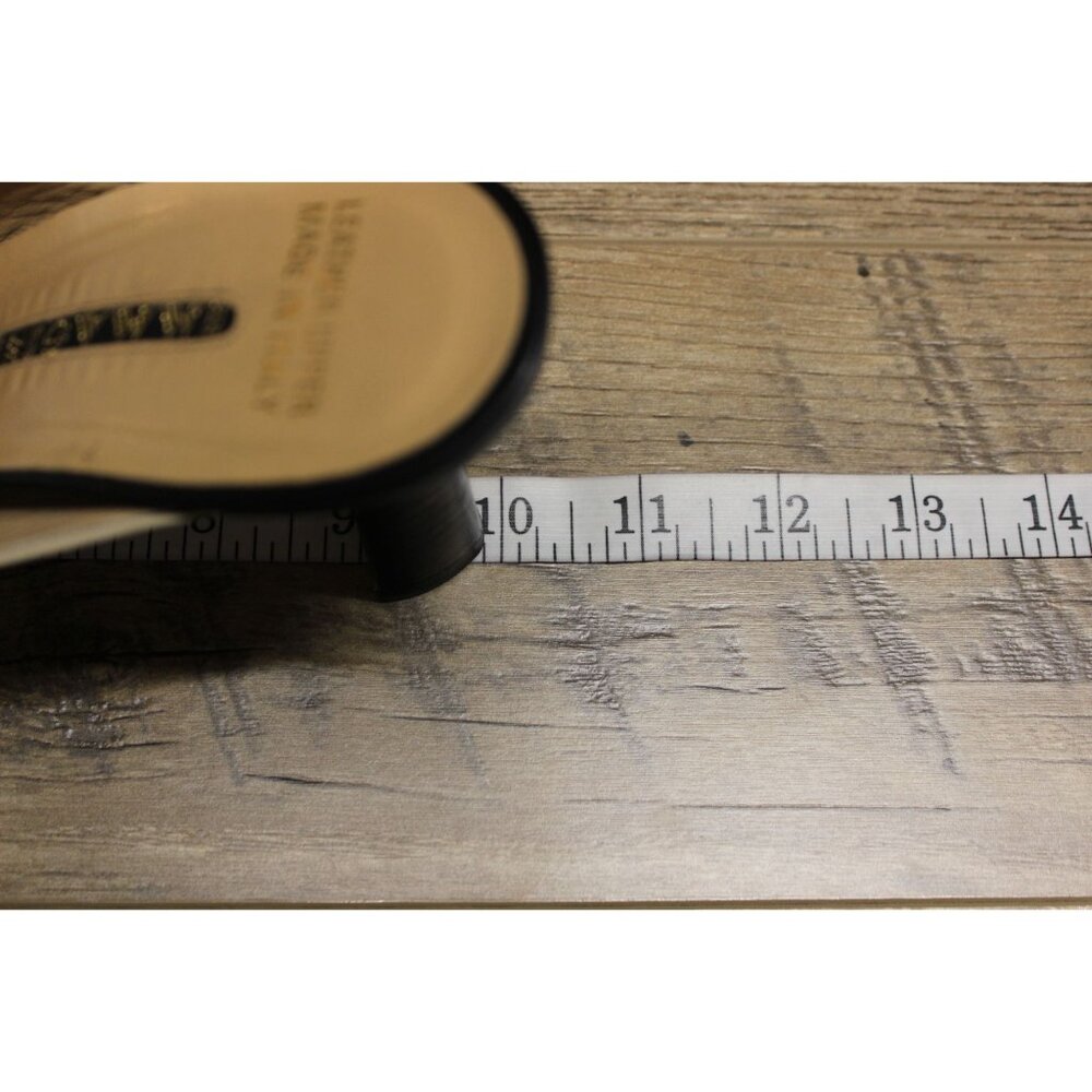 Immagini women's monochrome colorblock Italian leather slip on mules 38.5 - Picture 10 of 16